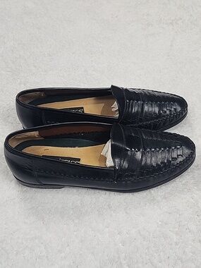 Men's Deer Stags Black Loafers With Arch Stabilizer